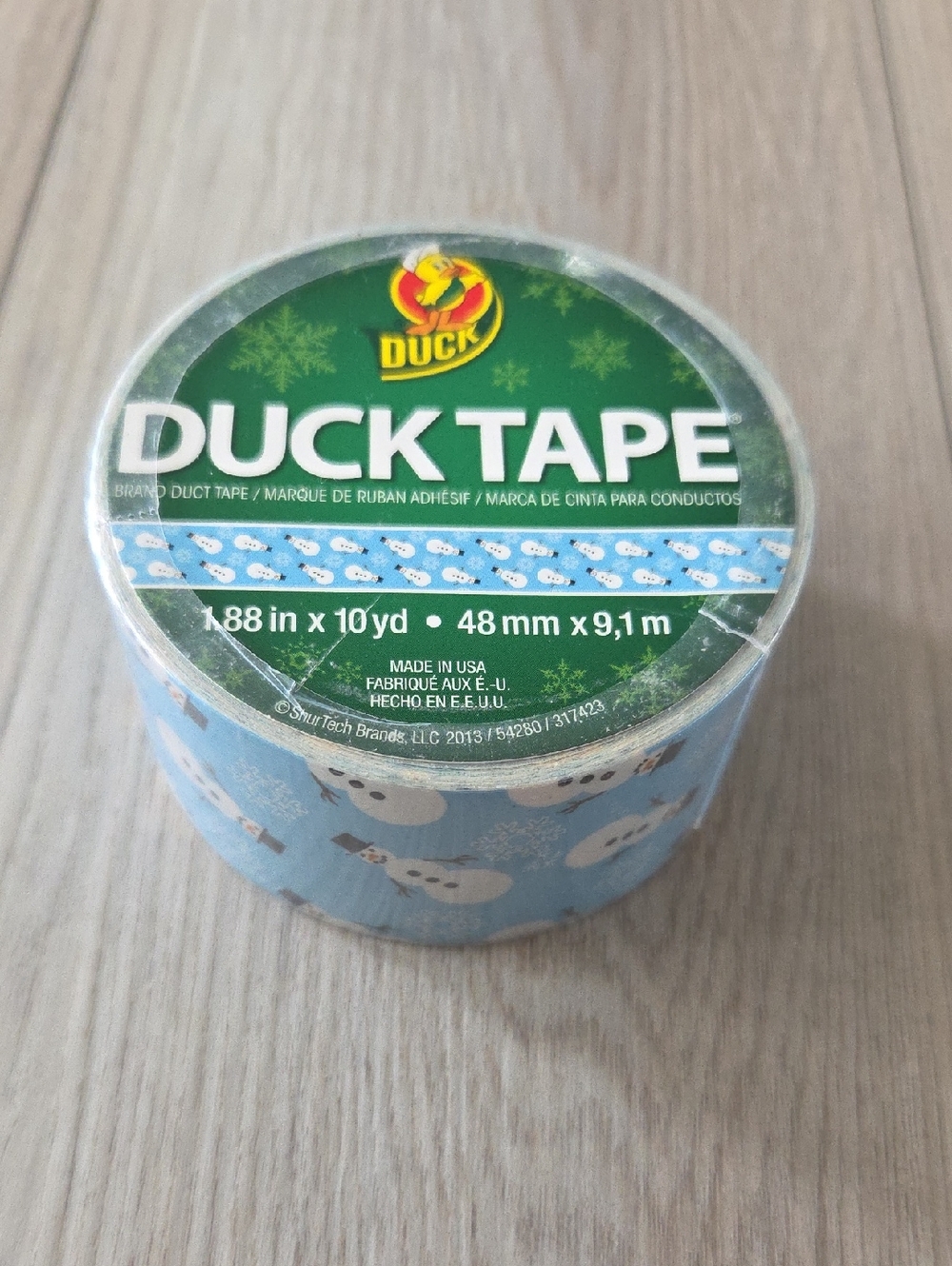 Duck Tape Snowman Duct Tape Roll Holiday Winter Christmas Craft 1.88” x 10 yd